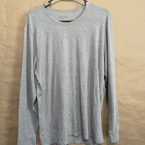 Heat Keep Grey Long Sleeve Pullover, Men's Size Medium